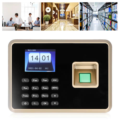 Biometric Fingerprint Time Attendance Machine Color Screen Free Software Clock Time Recording XF0359