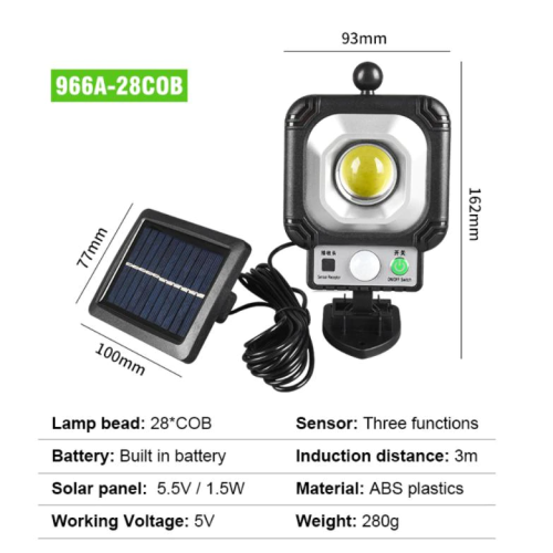 Solar Induction COB Light Human Body Induction Street Light Outdoor Garden Induction Street Light