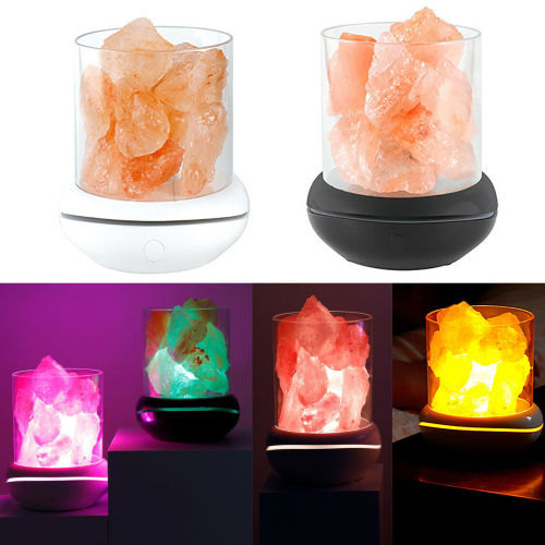 USB Aroma Crystal Aromatherapy Crystal Salt Stone Night Lamp