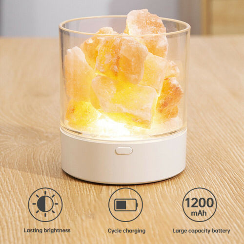 USB Salt Lamp Colour Changing LED Crystal Salt Light