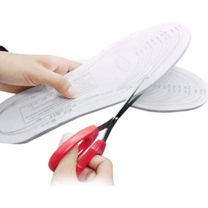 Memory Foam Insoles White 1 Pair Unisex Shoe Pad Insoles