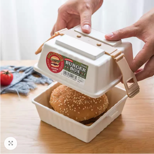 Square Burger Box Bento Lunch Box