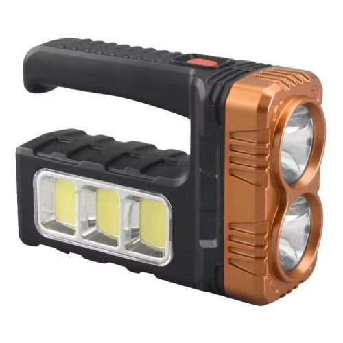 Solar Rechargeable Flashlight Outdoor Household Emergency LED Side Light Searchlight