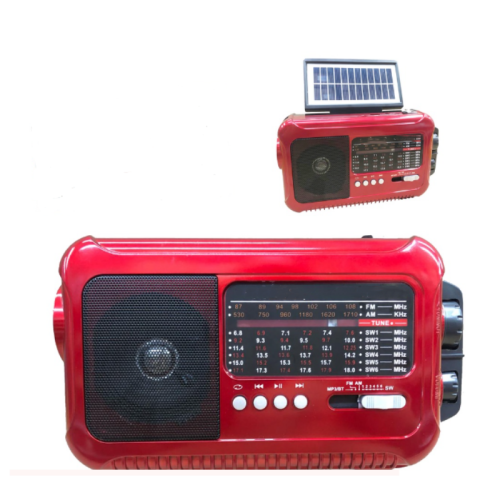 Solar Audio Solar Powered AM/FM Radio and LED Lamp and Flashlight