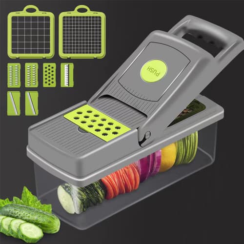 Multi-functional vegetable cutter grid home cutting fruit kitchen tool set cutting slices peeling