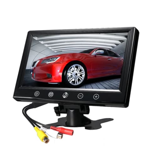 Car monitor LCD monitor audio and video input touch key function square screen