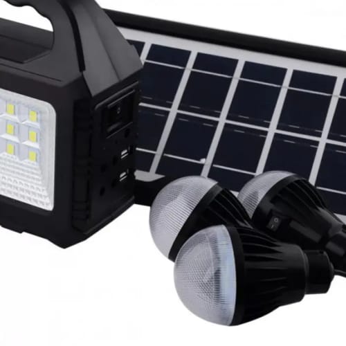 3 Bulbs Multifunctional Solar Torch LED Torch With Solar Panel