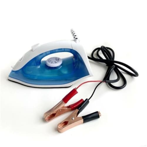 Steam Iron with Car Battery Leads