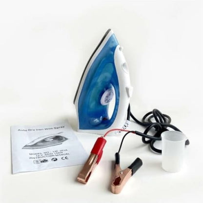 Steam Iron with Car Battery Leads