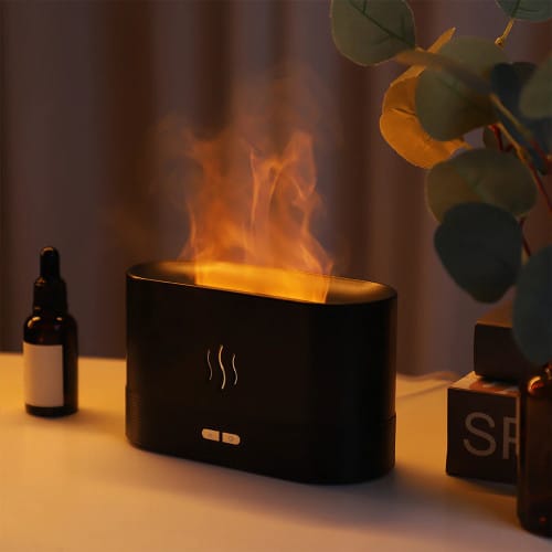 Flame Humidifier Ultrasonic Aromatherapy Diffuser Indoor Air Humidifier Home Bedroom