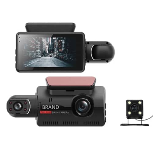 HD 1080P 3-inch screen dual driving recorder equipped with rear probe