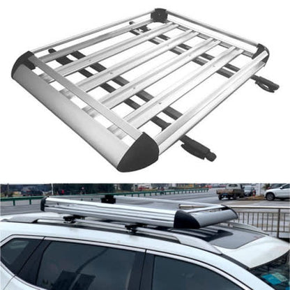 JG127 High Quality Universal Double Aluminum Alloy Square Tube Car Roof Rack 127cm x 90cm