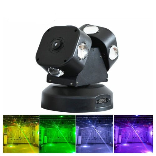 LED Moving Head Light Rotating Disco Flashing Laser stage light