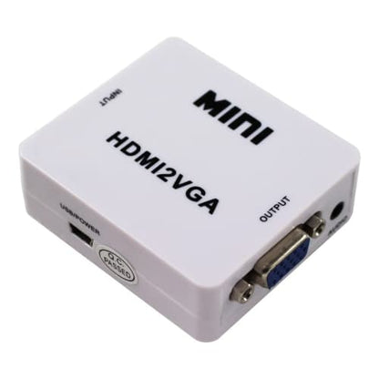 HDMI to VGA Converter Adapter With Audio Connector 1080P