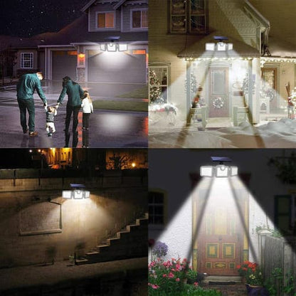 Outdoor Solar LED Light 138LED Waterproof Spotlight with Remote Control