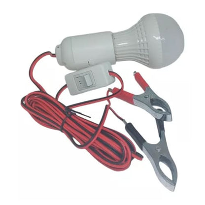 Emergency Light Bulb With Battery Clip and Switch