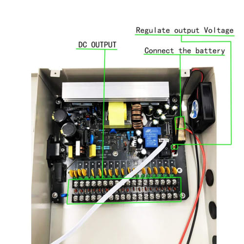 12v 20a 18 channel power switch mode power supply cctv ups uninterruptible power supply