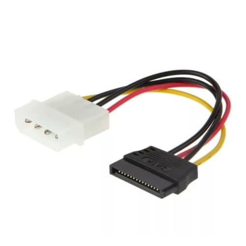 4-Pin Molex IDE Female to 15-Pin SATA Conversion Cable Power Cable for SATA SSD D