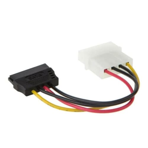 4-Pin Molex IDE Female to 15-Pin SATA Conversion Cable Power Cable for SATA SSD D