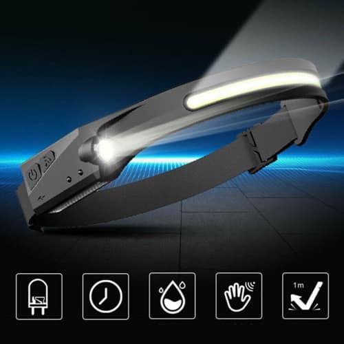 LED Headlight Outdoor Lighting Rechargeable Waterproof Headlight for Hiking, Camping and More