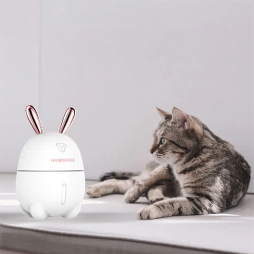 Air Humidifier Cute Rabbit Ultra Quiet USB Aromatherapy Essential Oil Diffuser Office Car Sprayer