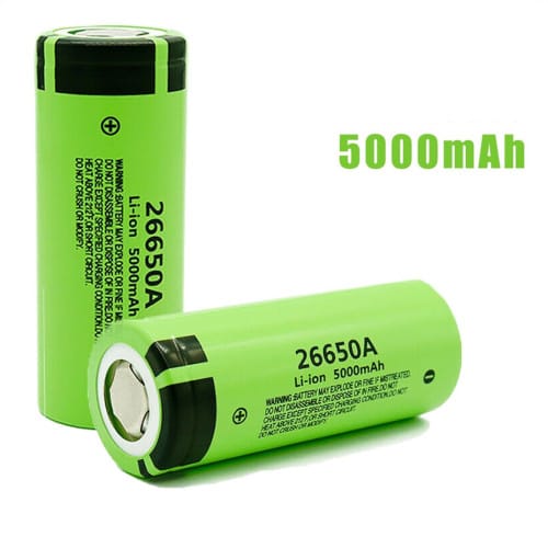 26650A high capacity Li-ion 5000mAh battery