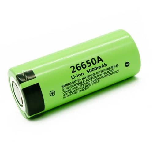 26650A high capacity Li-ion 5000mAh battery