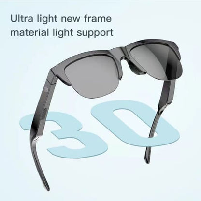 Anti-Glare Anti-Polarization Sunglasses With Bluetooth Smart Glasses