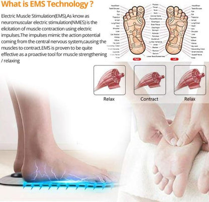 Pad Massager Foot Ems Electric Muscle Mat Stimulator Leg Reshaping Feet Stock