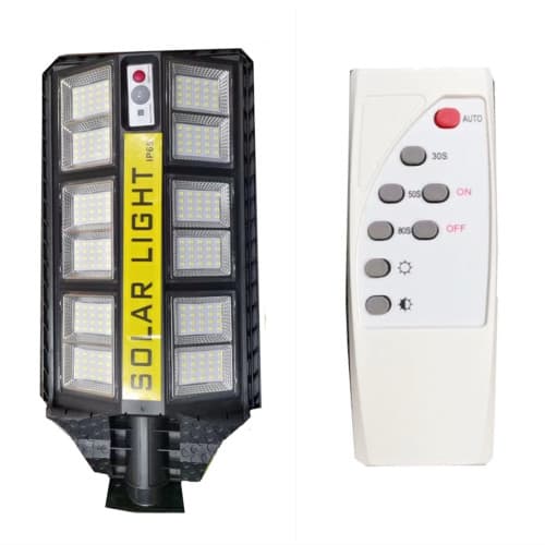 300W Solar LED Street Light with Motion Sensor Remote and Stand