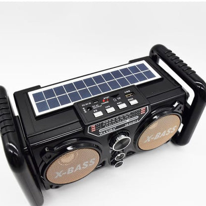 Solar Powered Bluetooth Bandwith Radio With USB Micro SD Slot