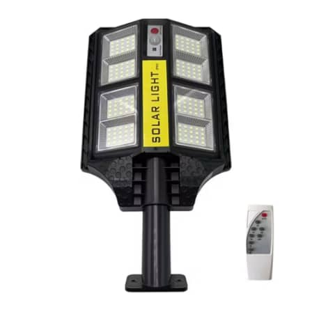 200W Solar Street Lamp Human Body Sensor with Remote Controller