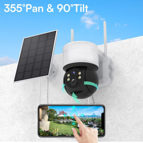 Solar Camera WiFi Wireless IP Camera PIR Human Detection Night Vision Security