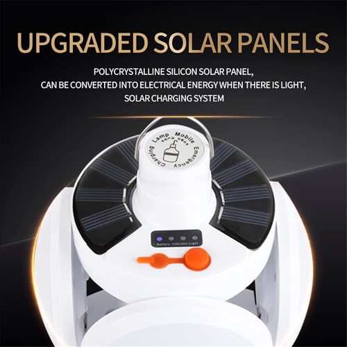 Solar Outdoor Emergency Light Camping Folding Football