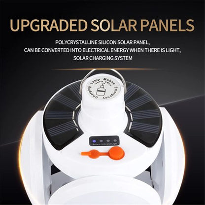 Solar Outdoor Emergency Light Camping Folding Football