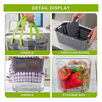 Vegetable Cutter Cube 22 in 1 Portable Vegetable Slicer with 13 Stainless Steel Blades and Peeler