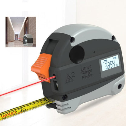 2 in 1 Laser Range Tape Measure Millimeter Precision Measurement