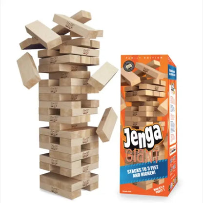 Stacked Wooden Blocks Home Edition Hardwood Game