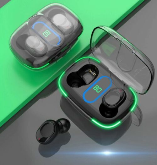 Y90 TWS Transparent Shell Digital Display Bluetooth Headset