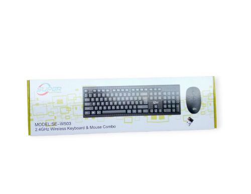 SE-W503 Wireless Keyboard And Mouse Combo 2.4ghz With 104 Keys