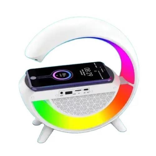 AE-8 RGB Lights Table Lamp Bluetooth Speaker With Wireless Charger