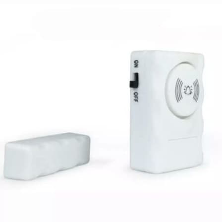 Wireless magnetic sensor door and window alarm system