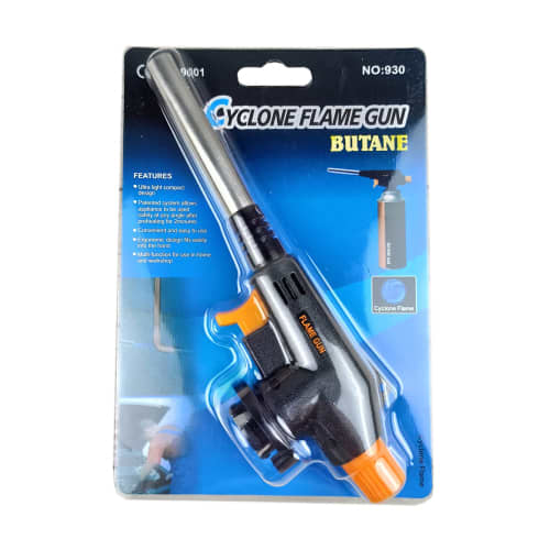 Gas Butane Cyclone Flame Torch Jet Fire Gun - AG-930 - Black