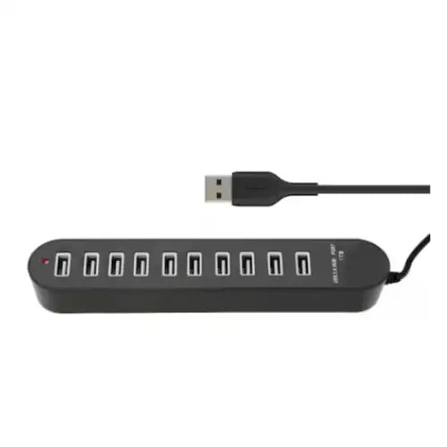 USB 2.0 Compact Hub 10-Port with LED Indicator