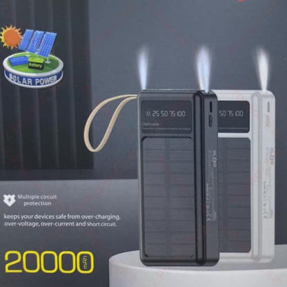 KLGO KP-96 Solar Power Bank 20000mAh Black