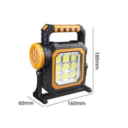 CRONY 7LED-83COB Solar Work Light Solar Rechargeable Cob Led Flashlight