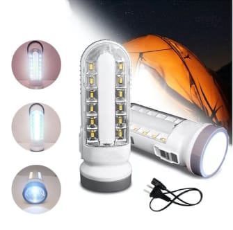 LAMPARA / LINTERNA LED DE EMERGENCIA CON AGARRADERA/ RECARGABLE