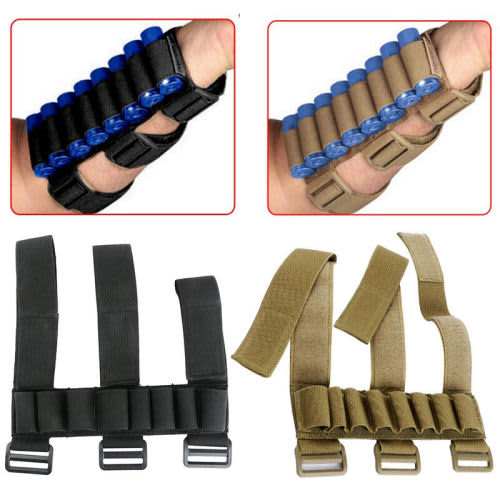 Hunting 8 Rounds Shotgun Case Holder Arm Pouch Sleeve Magazine Belt Pouch