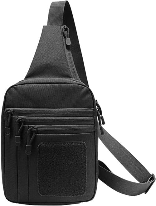 Waterproof chest bag with multiple pockets for leisure and travel