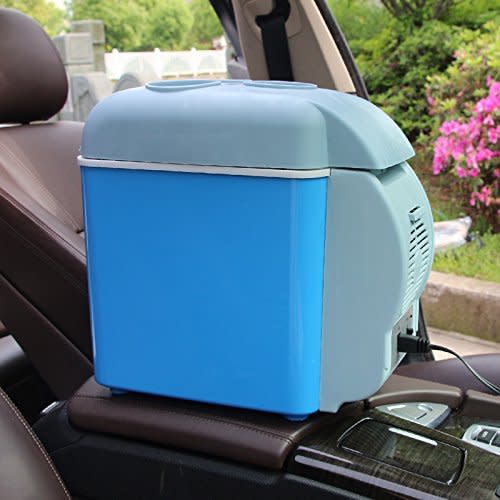 12V 7.5L Car Mini Car Travel Refrigerator ABS Multi-Function Freezer Insulation